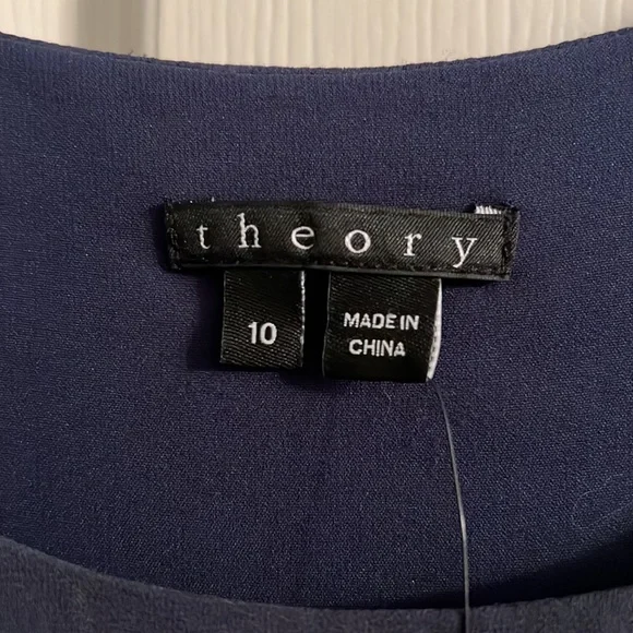 Theory Sleeveless Haridee Navy Dress - Picture 4 of 7